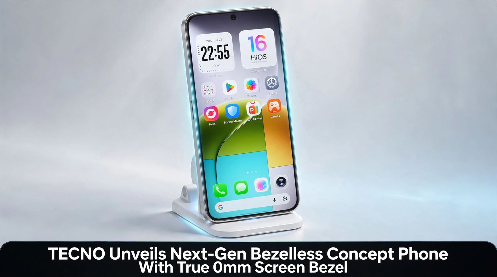 TECNO Unveils Next-Gen Bezelless Concept Phone With True 0mm Screen Bezel